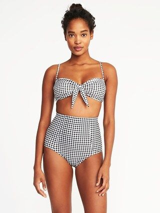 Knotted-Tie Swim Top for Women | Old Navy US
