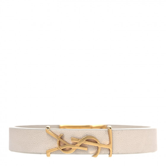 SAINT LAURENT

Calfskin Opyum Bracelet M Crema Soft | Fashionphile