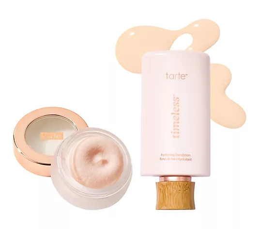 tarte timeless primer & hydrating foundation duo - QVC.com | QVC