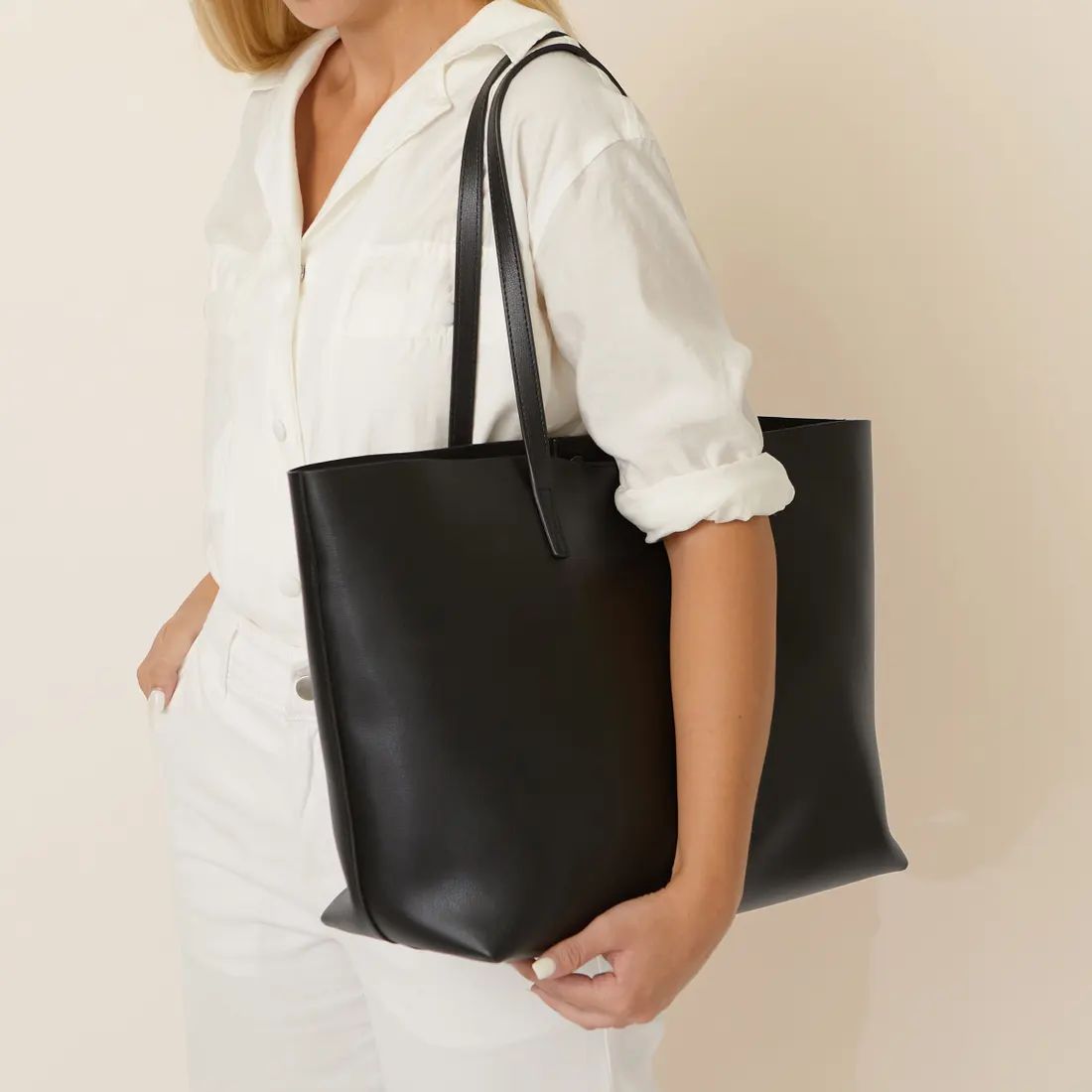 Belmont Structured Tote | Leatherology