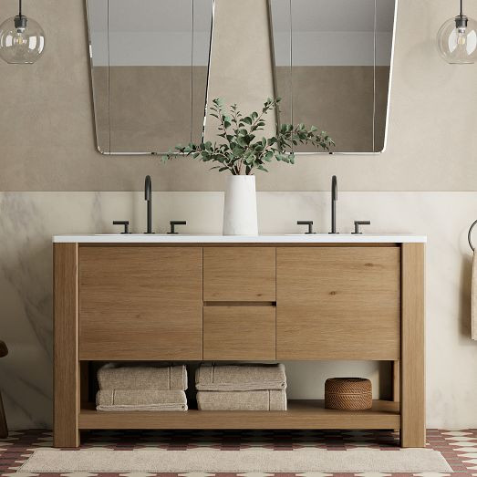 Graham Double Bathroom Vanity (60"\u201372") | West Elm (US)