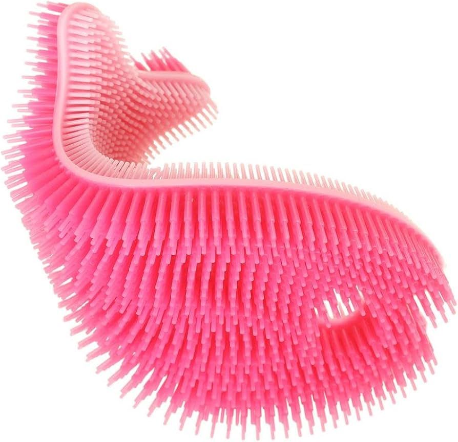 Innobaby Bathin' Smart Silicone Fish Bath Scrub, Light Pink/Fuchsia | Amazon (US)