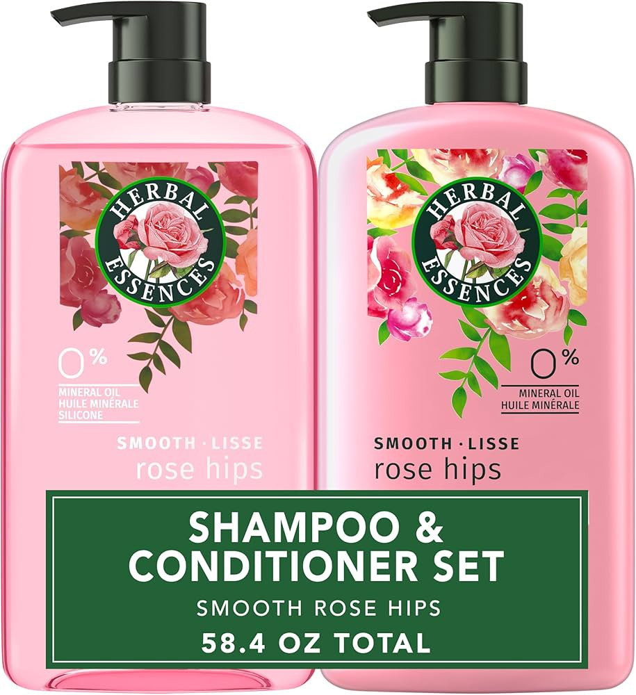Herbal Essences Shampoo & Conditioner Set, Rose Hips - Smooth Collection, Paraben-Free, Color-Saf... | Amazon (US)