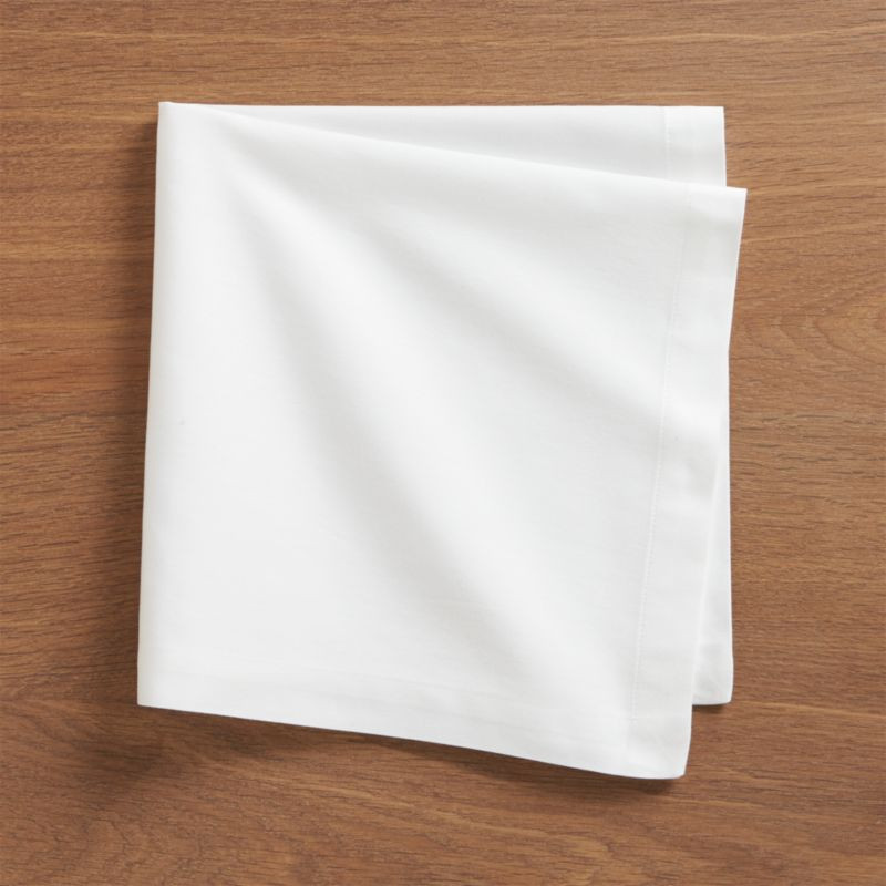Fete White Cloth Napkin + Reviews | Crate and Barrel | Crate & Barrel