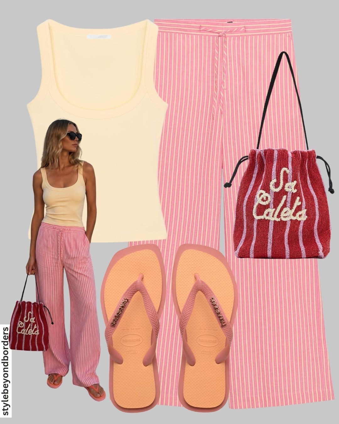 Striped trousers for summer 🌸🌴🙋🏻‍♀️



Tags: striped trousers, vest, summer outfit, holiday outfit, chic outfit, vacation outfit, wide leg trousers, summers sandals, yellow vest, pink trousers, beaded bag, chic look, zara, asos

#LTKsummer #LTKstyletip #LTKtravel