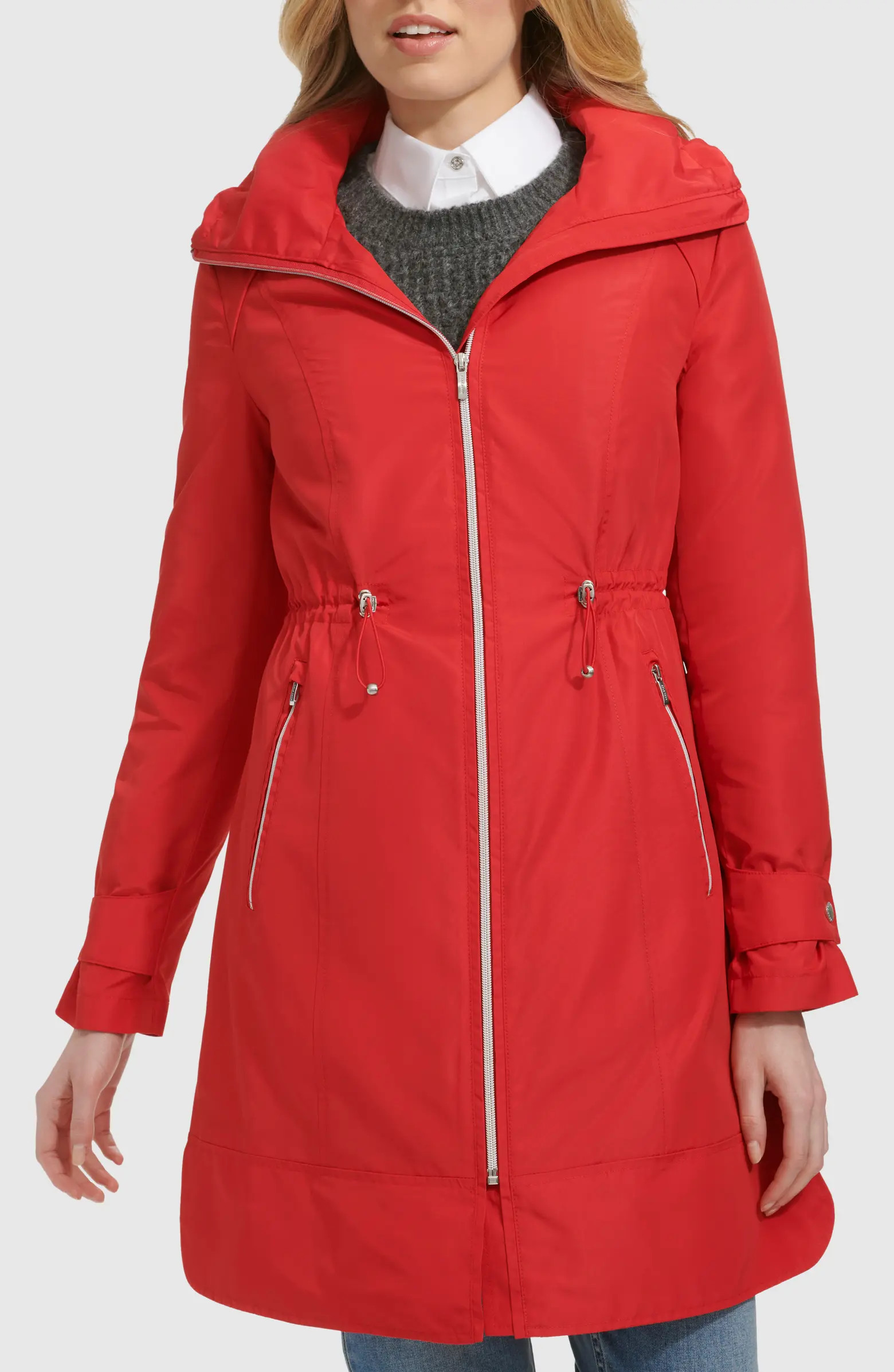 Cole Haan Signature Travel Packable Hooded Rain Jacket | Nordstrom | Nordstrom