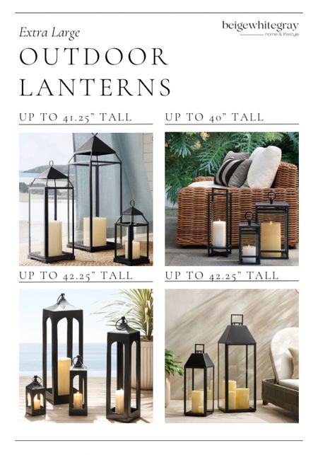 Outdoor lanterns that come in xl size! Popular request for look alikes to the lanterns in my entryway 

#LTKSeasonal #LTKhome #LTKstyletip
