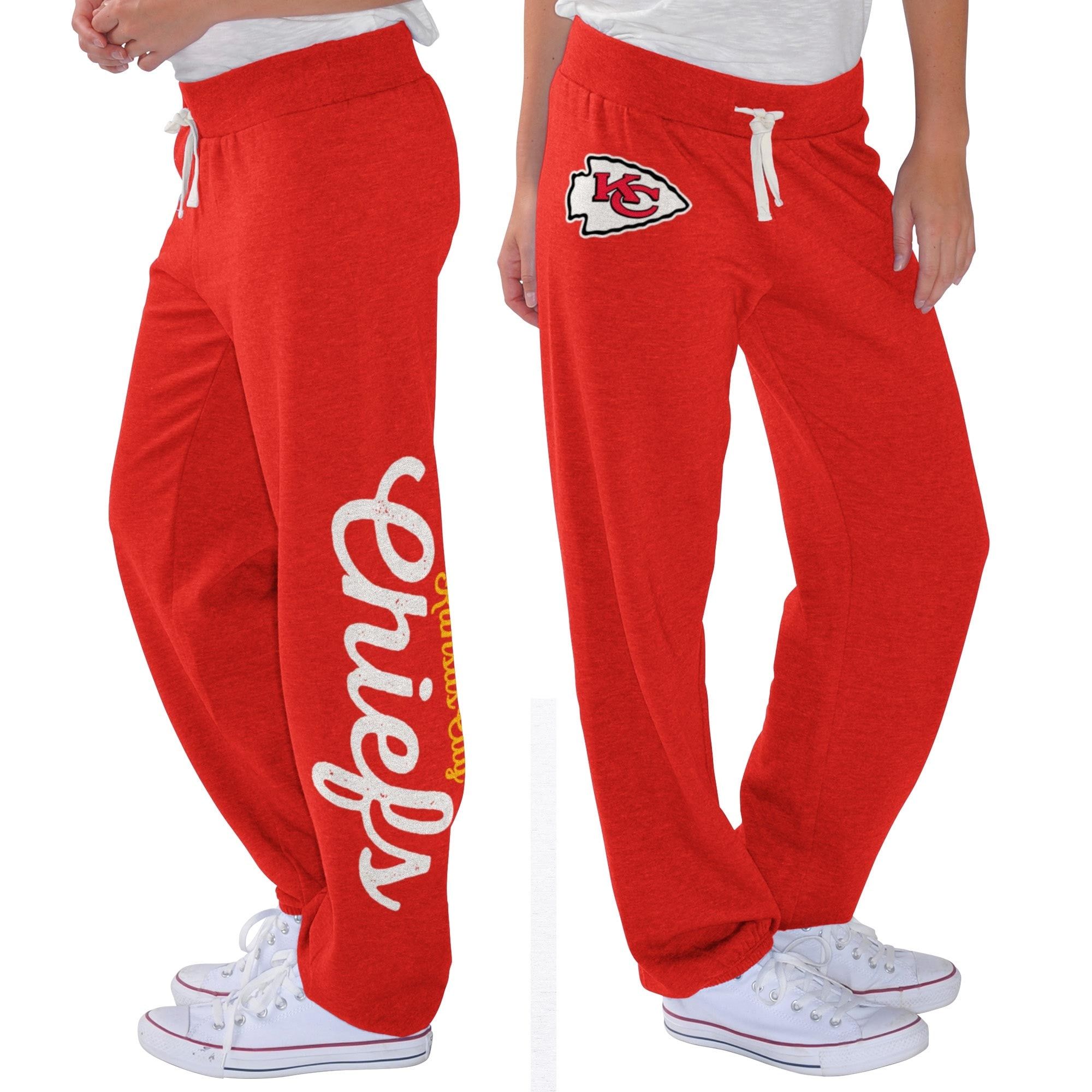 Women's Kansas City Chiefs G-III 4Her by Carl Banks Red Scrimmage Fleece Pants | NFL Shop