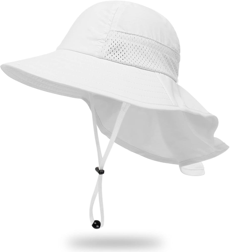 Toddler Baby Sun Hat Kids Summer UPF 50+ for Boys Girls Adjustable Beach Hats with Bucket Wide Br... | Amazon (US)