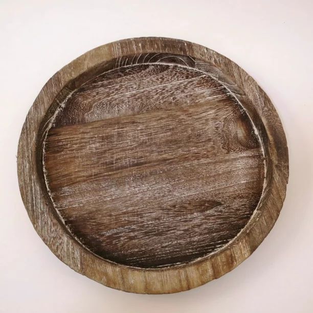 Rustic Natural Wood and Metal Candle Holder Tray, Home Decor Accessories for the Coffee Table and... | Walmart (US)