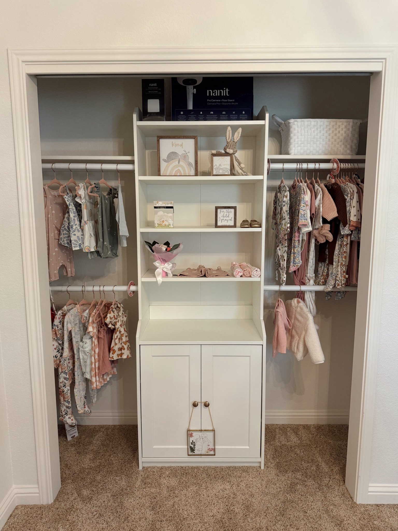 Transformed our baby girls closet for under $250. Linked the items we used- our exact cabinet is the HAUGA from IKEA. 

#LTKFamily #LTKBaby #LTKStyleTip