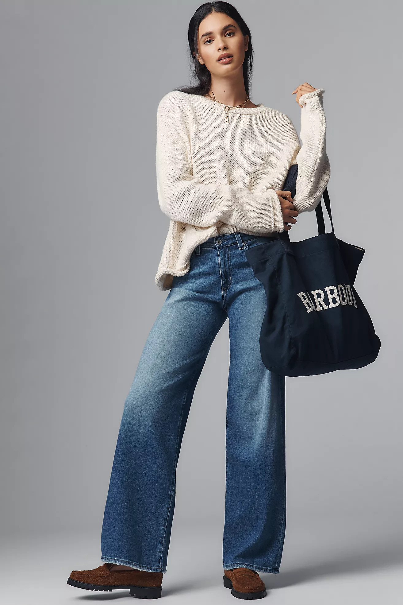 AG Adria Low-Rise Wide-Leg Jeans | Anthropologie (US)