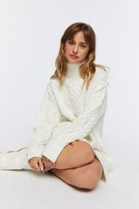 Cable Knit Turtleneck Mini Dress | Forever 21 (US)