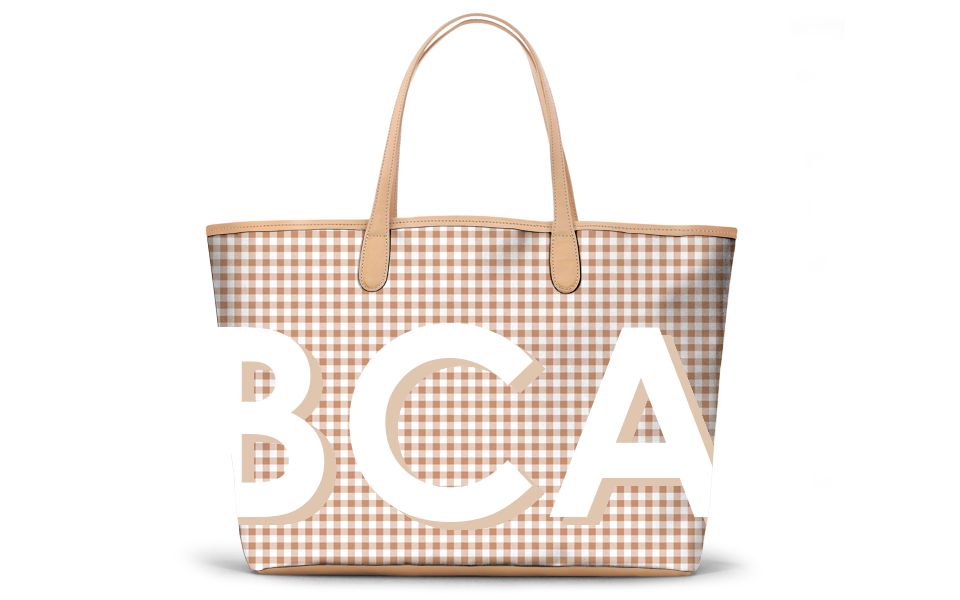 St. Anne Tote - Monogram Stripe | Barrington Gifts