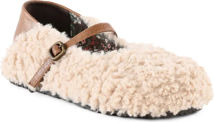 Metro Faux Shearling Flat (Women) | Nordstrom