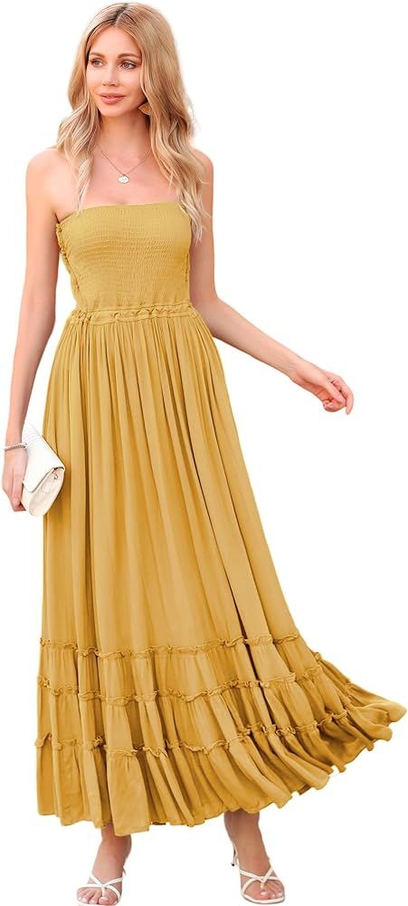 R.Vivimos Womens Summer Cotton Sexy Backless Long Dresses | Amazon (US)