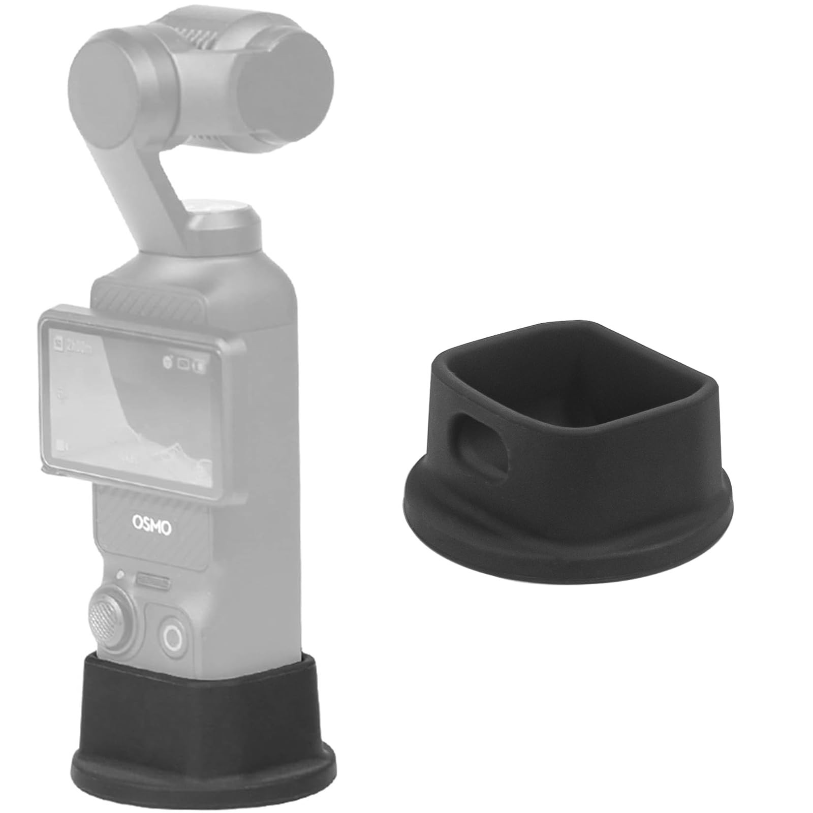 FiTSTILL Black Silicone Non-Slip Desktop Mount for DJI Osmo Pocket 3,Lightweight and Compact,with... | Amazon (US)