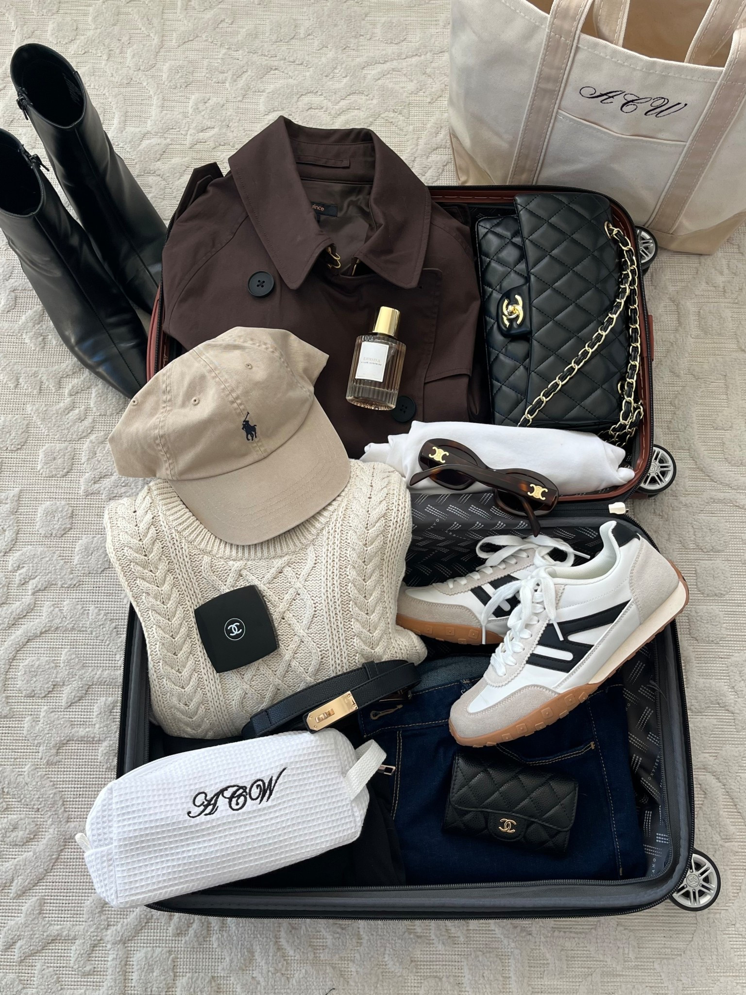 This girl is going to Chicago 🧥🤍

Aesthetic suitcase trend, what I packed for Chicago, neutral chic style, streetwear, spring outfit inspo, women’s tennis shoes, travel essentials 

#LTKTravel