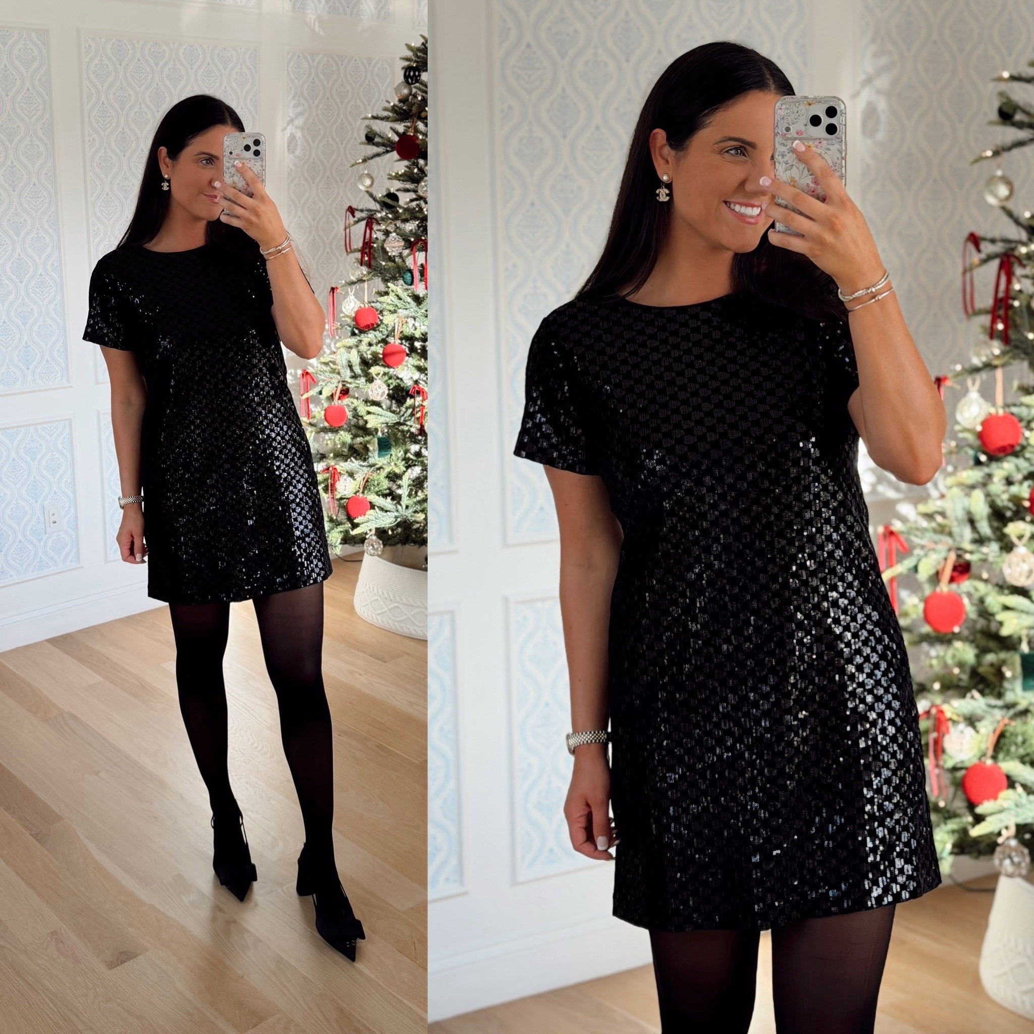 The perfect little black sparkly holiday dress 

#LTKFindsUnder100 #LTKHoliday