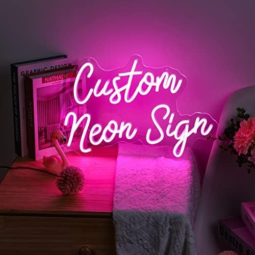 Custom Neon Sign for Wedding Event, Handmade LED Neon Light for Room Decor Wall Art, Personalized Li | Amazon (US)