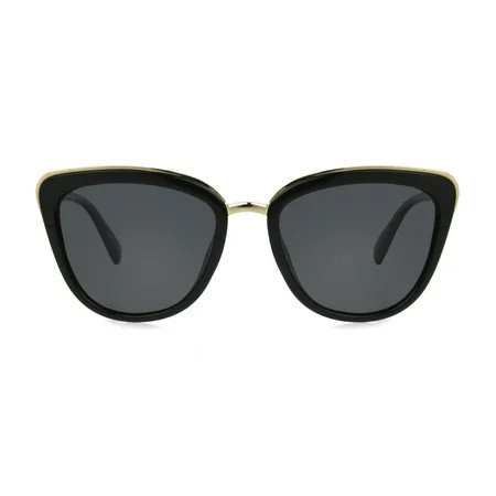 Foster Grant Women's Polarized Cat Eye Sunglasses, Black | Walmart (US)