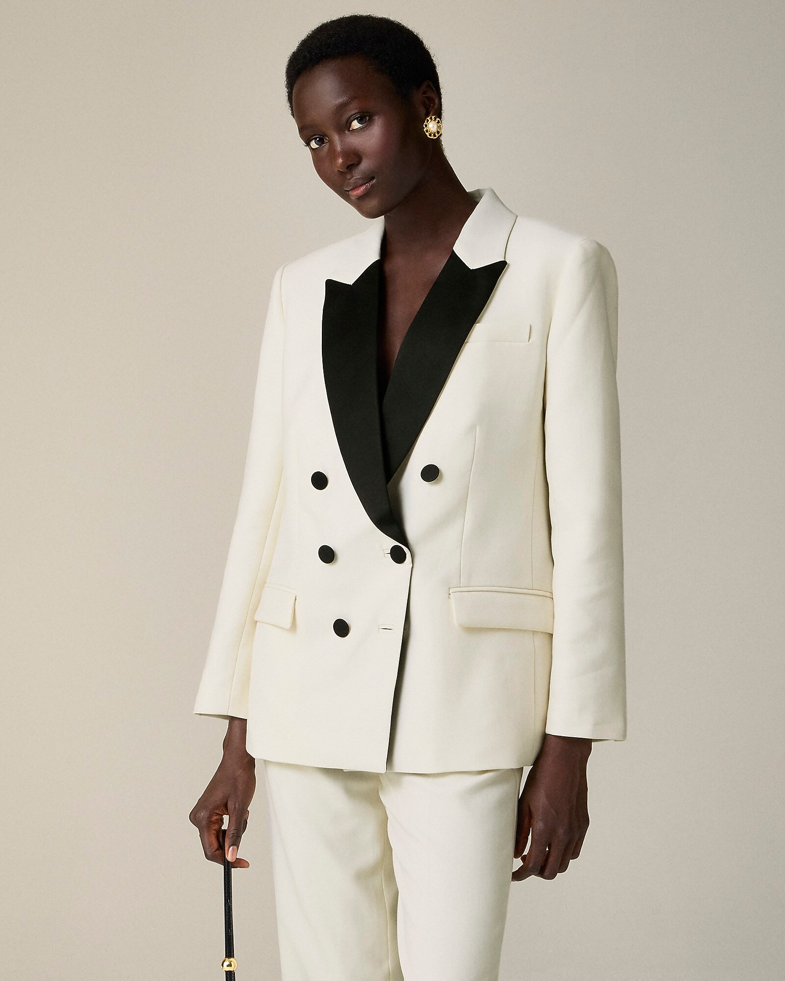 Collection relaxed double-breasted blazer in Italian tuxedo wool | J. Crew US