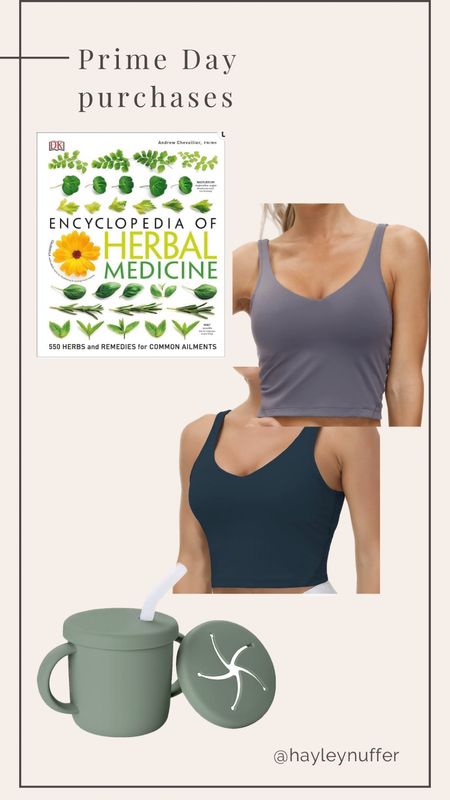 Random things I bought during Amazon Prime Day

1) herbal medicine book - seemed handy to have!

2) long line workout too/sports bra

3) snack cup / sippy cup

#LTKfamily #LTKsalealert #LTKxPrimeDay