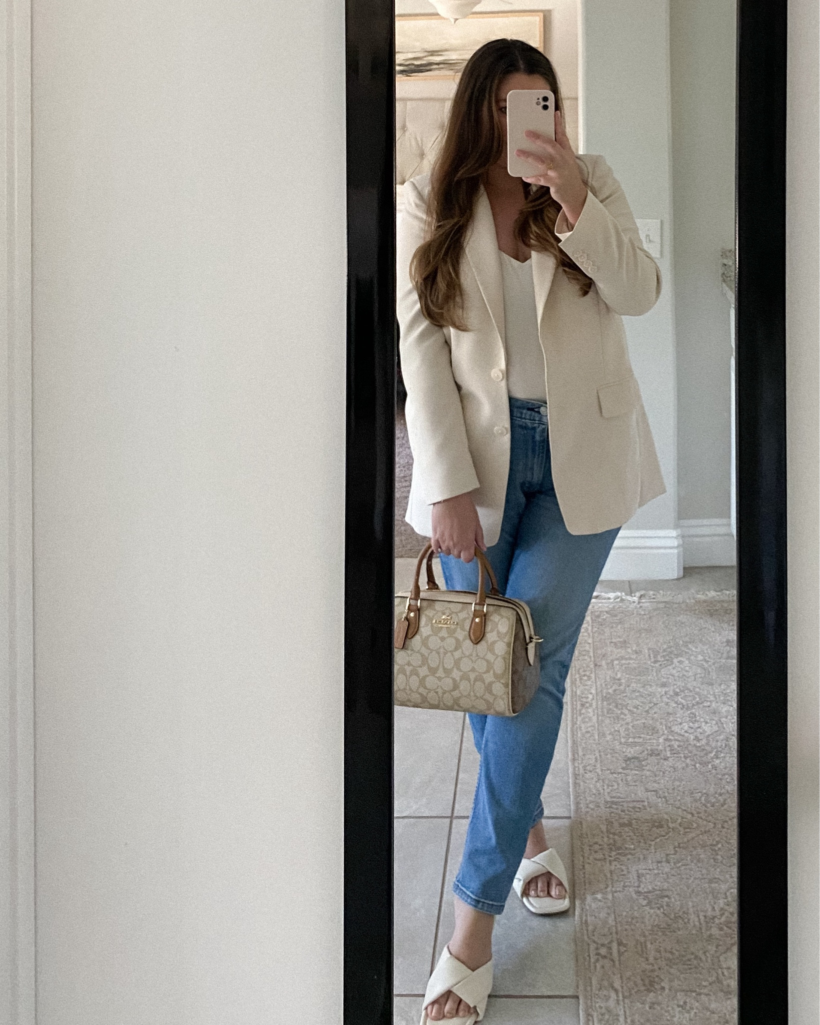 Style tip if you have a shorter waist, men’s jeans hit perfectly at the waist! 

Comfy casual cute work outfit 

#LTKFindsUnder100 #LTKFindsUnder50 #LTKStyleTip