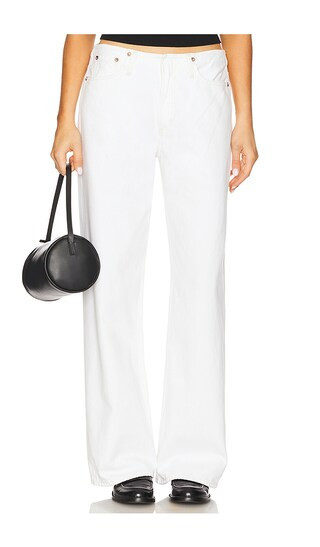 AGOLDE Lex Low Slung Baggy Jeans in White. - size 27 | Revolve Clothing (Global)