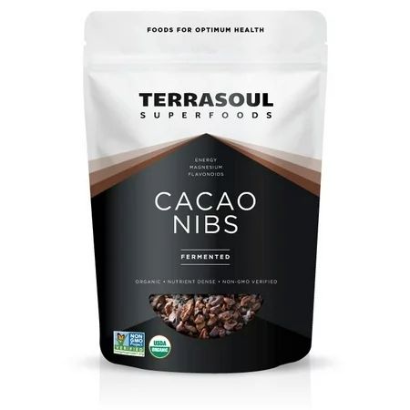 Terrasoul Superfoods Organic Raw Cacao Nibs, Fermented, 6.0 Oz | Walmart (US)