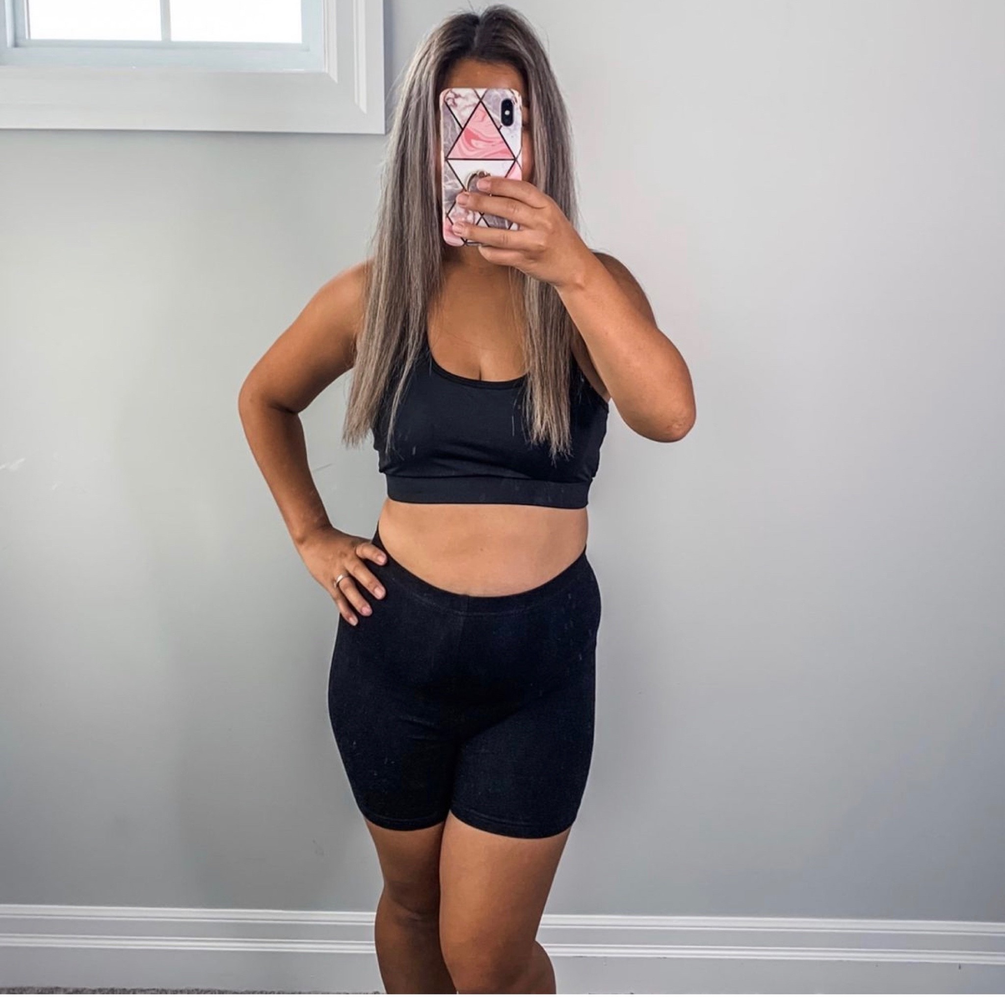 Workout Wear
All in black Sports Bra & High waisted Biker Shorts

#LTKfit #LTKunder50 #LTKU