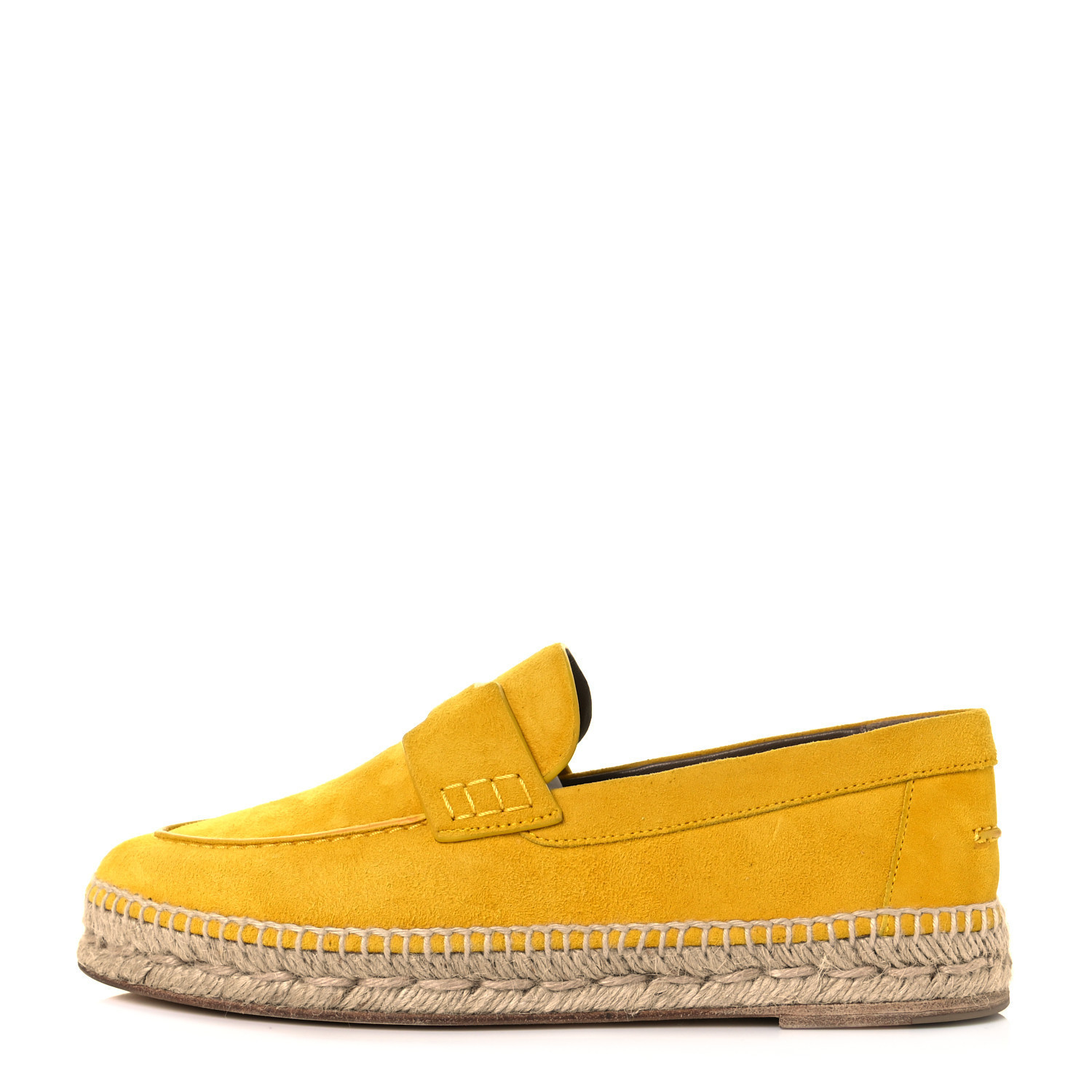 HERMES

Suede Goatskin Womens Trip Espadrilles 38 Jaune Citron | Fashionphile