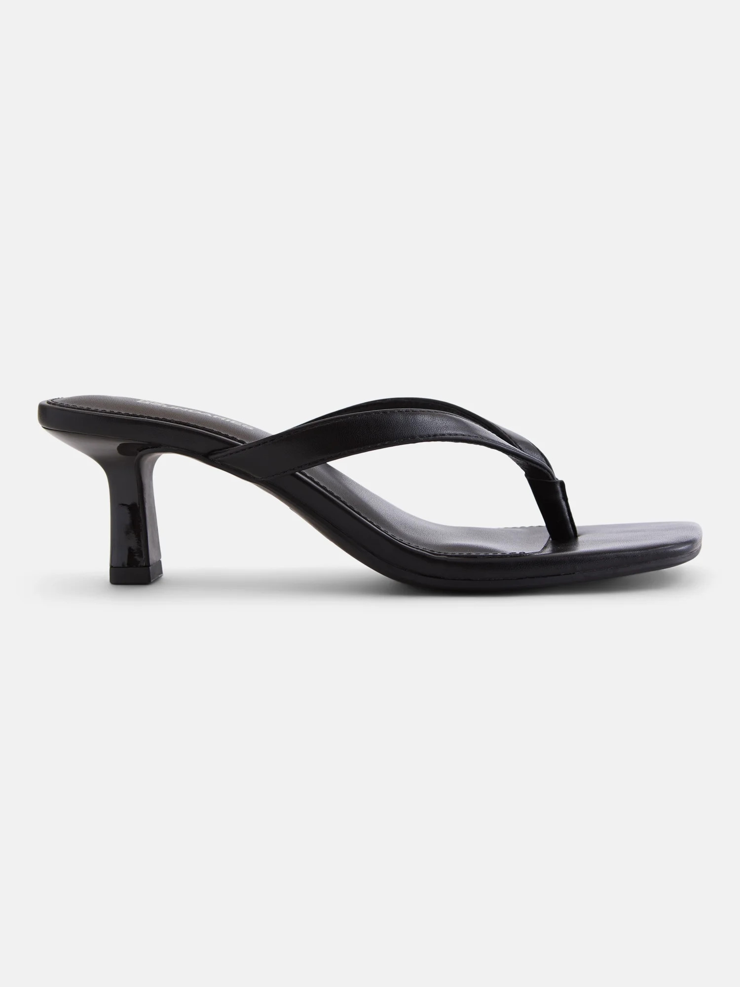 No Boundaries Women's Kitten Heel Thong Sandals | Walmart (US)