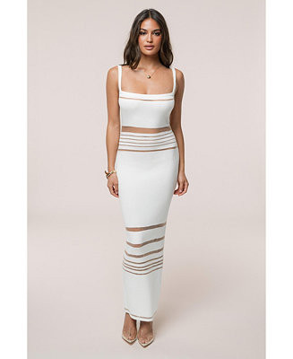 Women's Striped Rib Knit Dress | Macy's