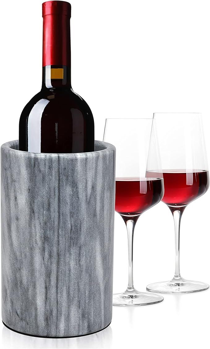 Modern Innovations Marble Wine Chiller Bucket - Wine Bottle Cooler for Parties – Keep Beverages... | Amazon (US)