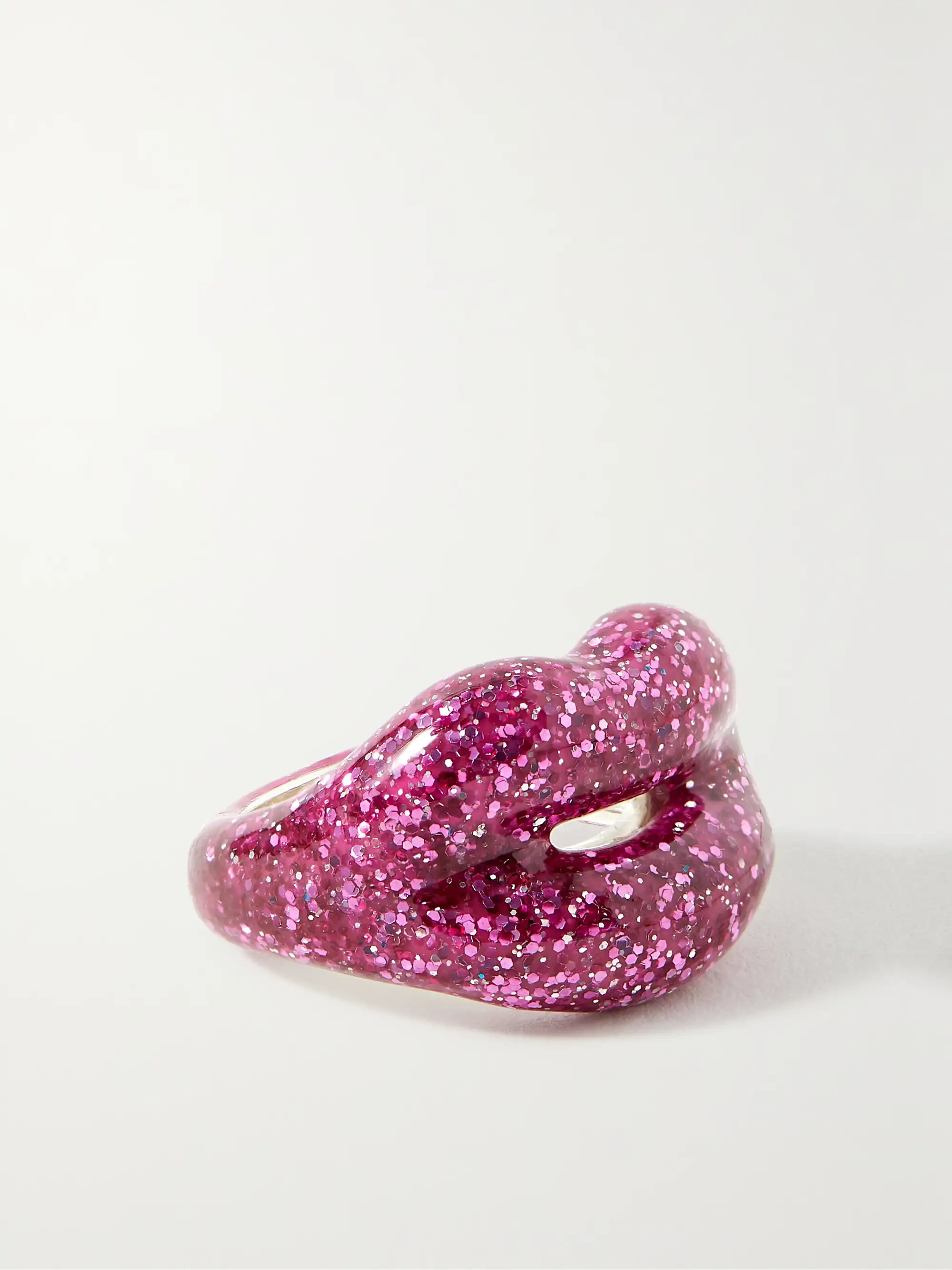 Recycled silver and enamel ring | NET-A-PORTER (US)