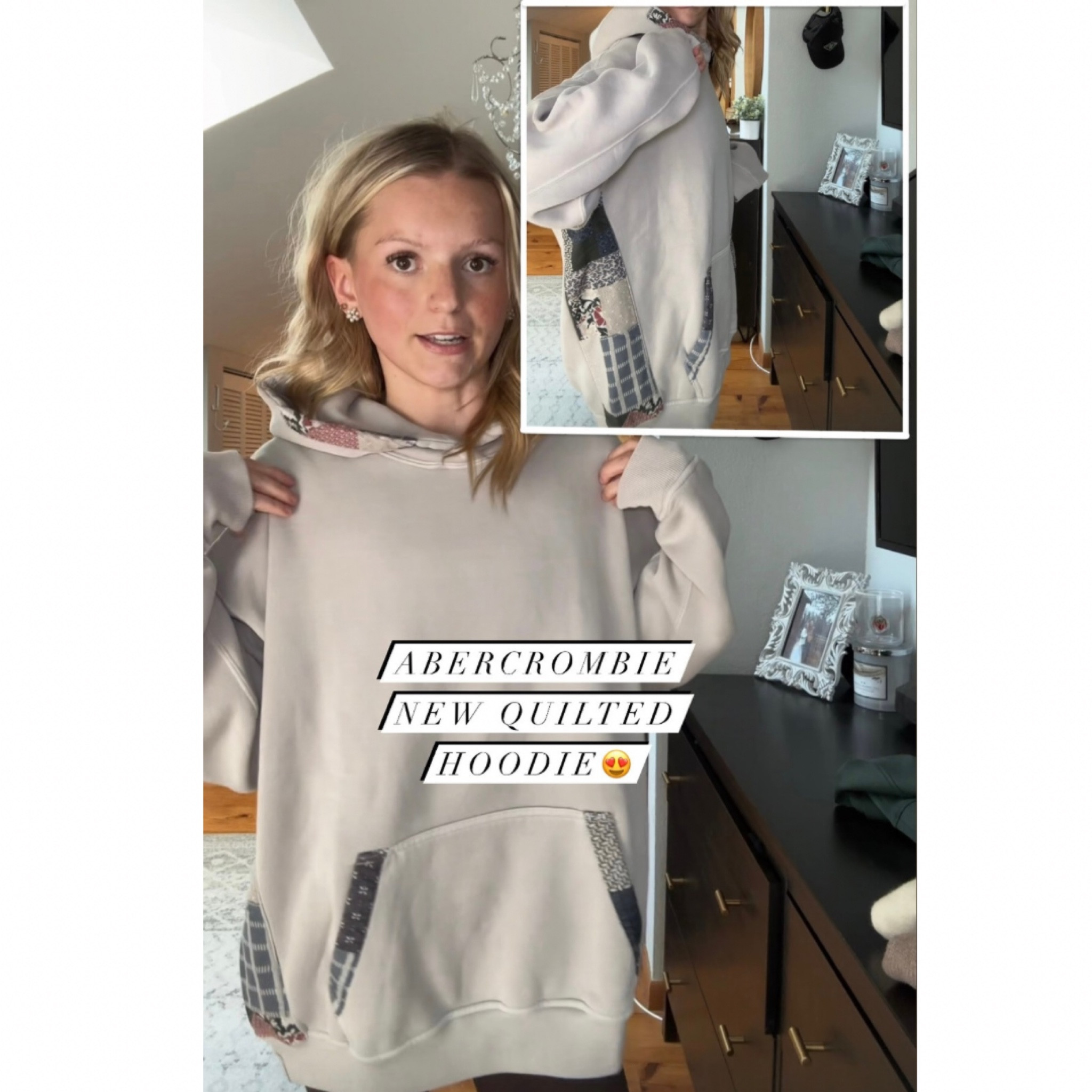 Abercrombie new quilted hoodie.. in LOVE! Wearing size small 

#LTKFindsUnder100 #LTKSaleAlert #LTKFallSale