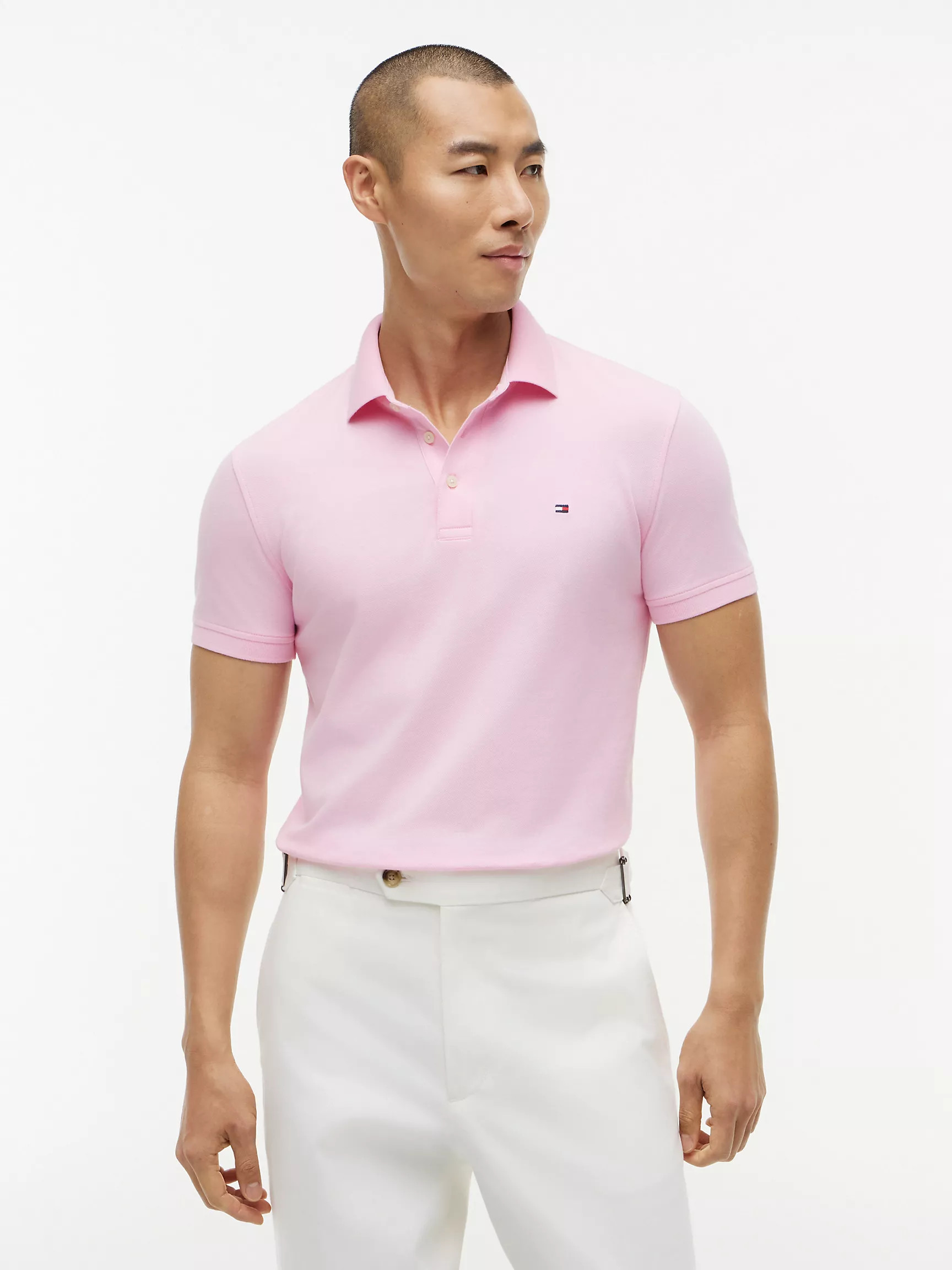 Slim Fit Stretch Pique Polo | Tommy Hilfiger | Tommy Hilfiger (US)