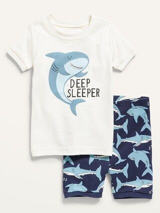 Unisex Printed Short-Sleeve Pajama Set for Toddler & Baby | Old Navy (US)
