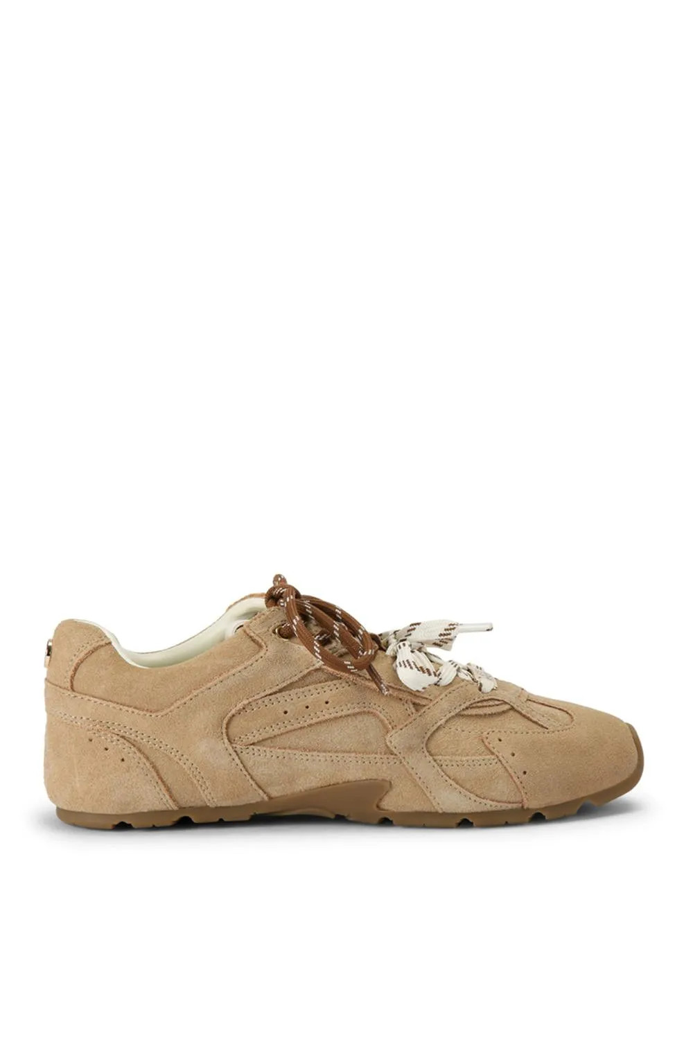 'Aziel Beige' Suede Trainers | PrettyLittleThing UK