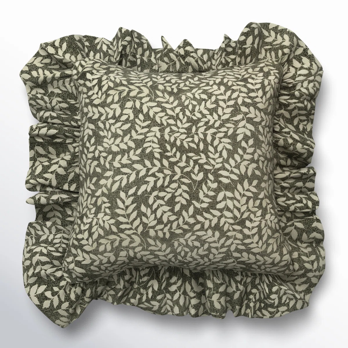 Zekia Ruffled Cotton Reversible Throw Pillow | Wayfair North America