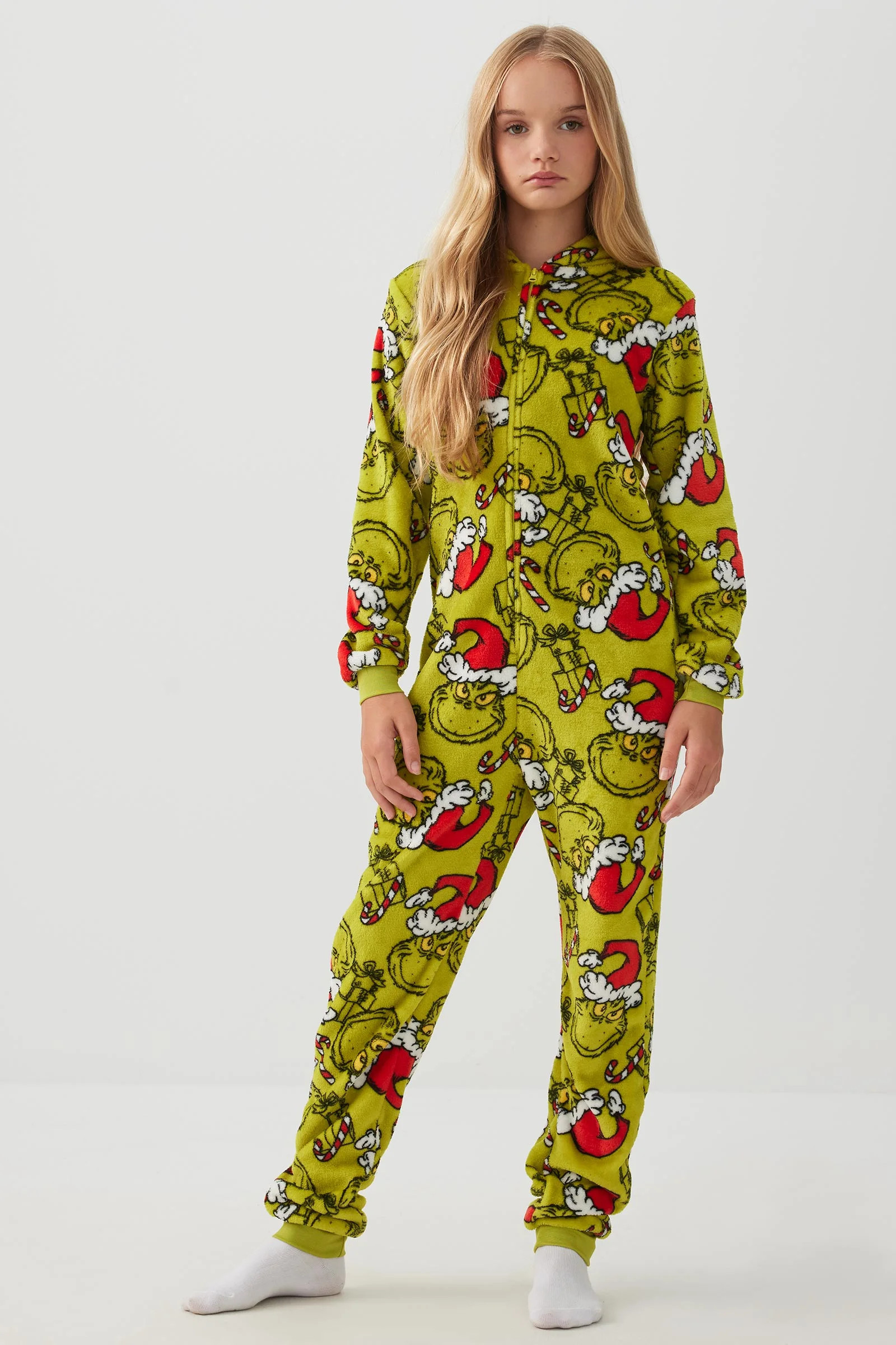 The Grinch Zipper Onesie | Ardene