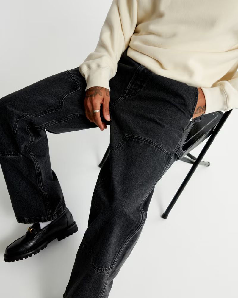 Men's Baggy Workwear Jean | Men's Bottoms | Abercrombie.com | Abercrombie & Fitch (US)