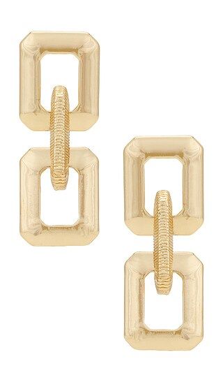 Main Frame Earrings in Gold | Revolve Clothing (Global)