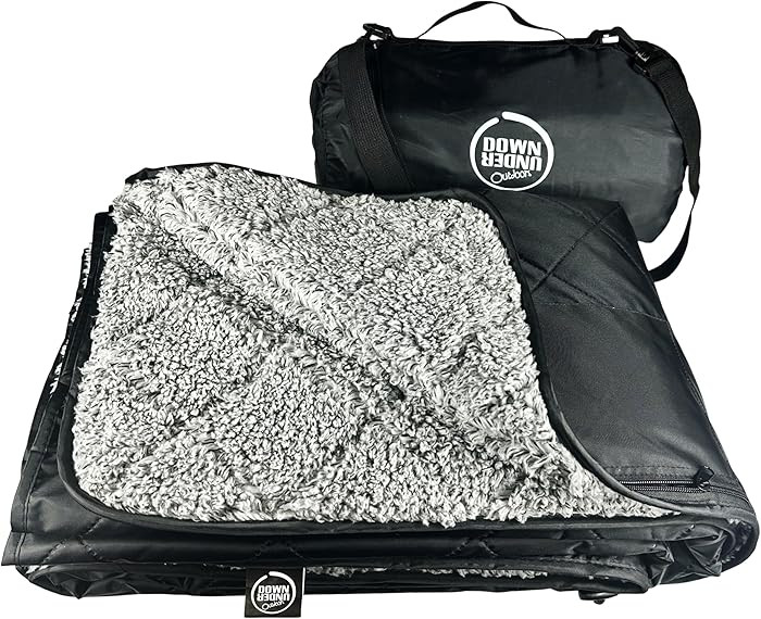 DOWN UNDER OUTDOORS Large Waterproof Windproof Extra Thick 350 GSM Quilted Fleece, or Sherpa Stad... | Amazon (US)