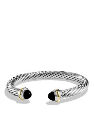 David Yurman Cable Classics Bracelet with Black Onyx and Gold | Bloomingdale's (US)