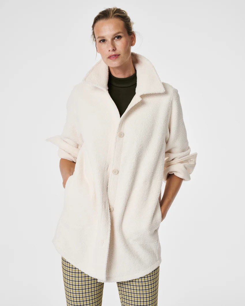 Luxe Fleece Shirt Jacket | Spanx