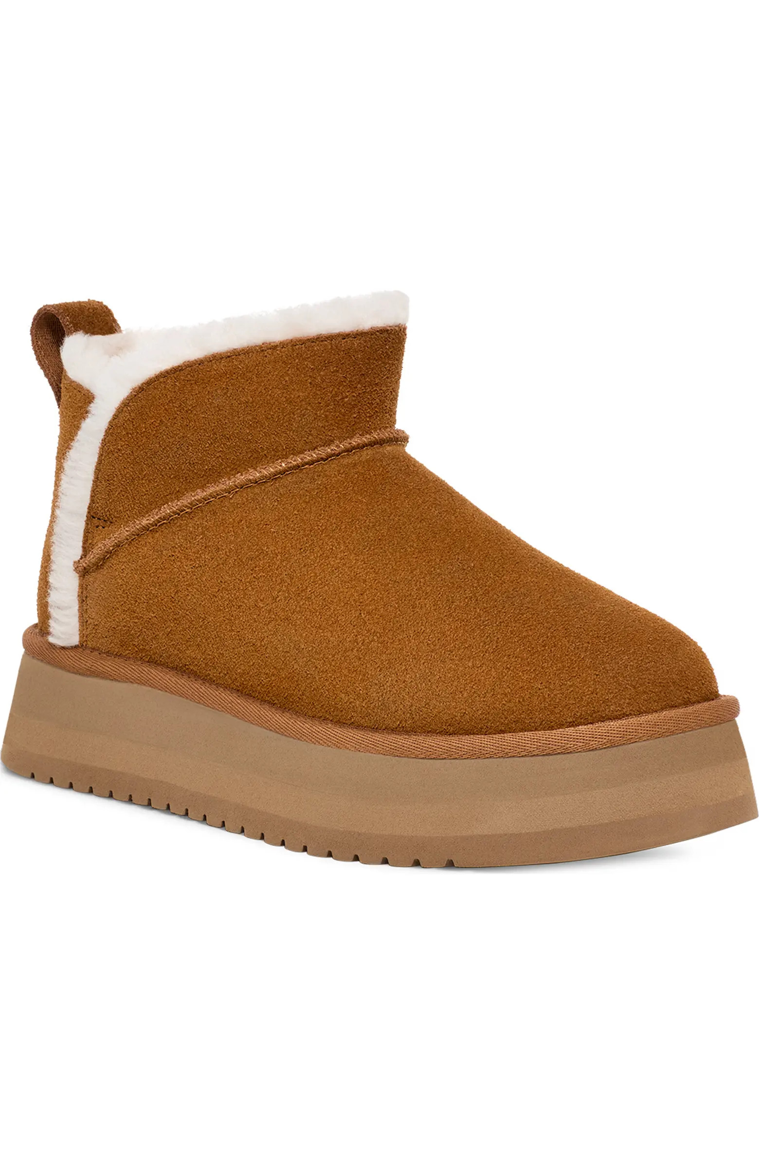 Ultra Mini Faux Shearling Platform Bootie (Women) | Nordstrom Rack