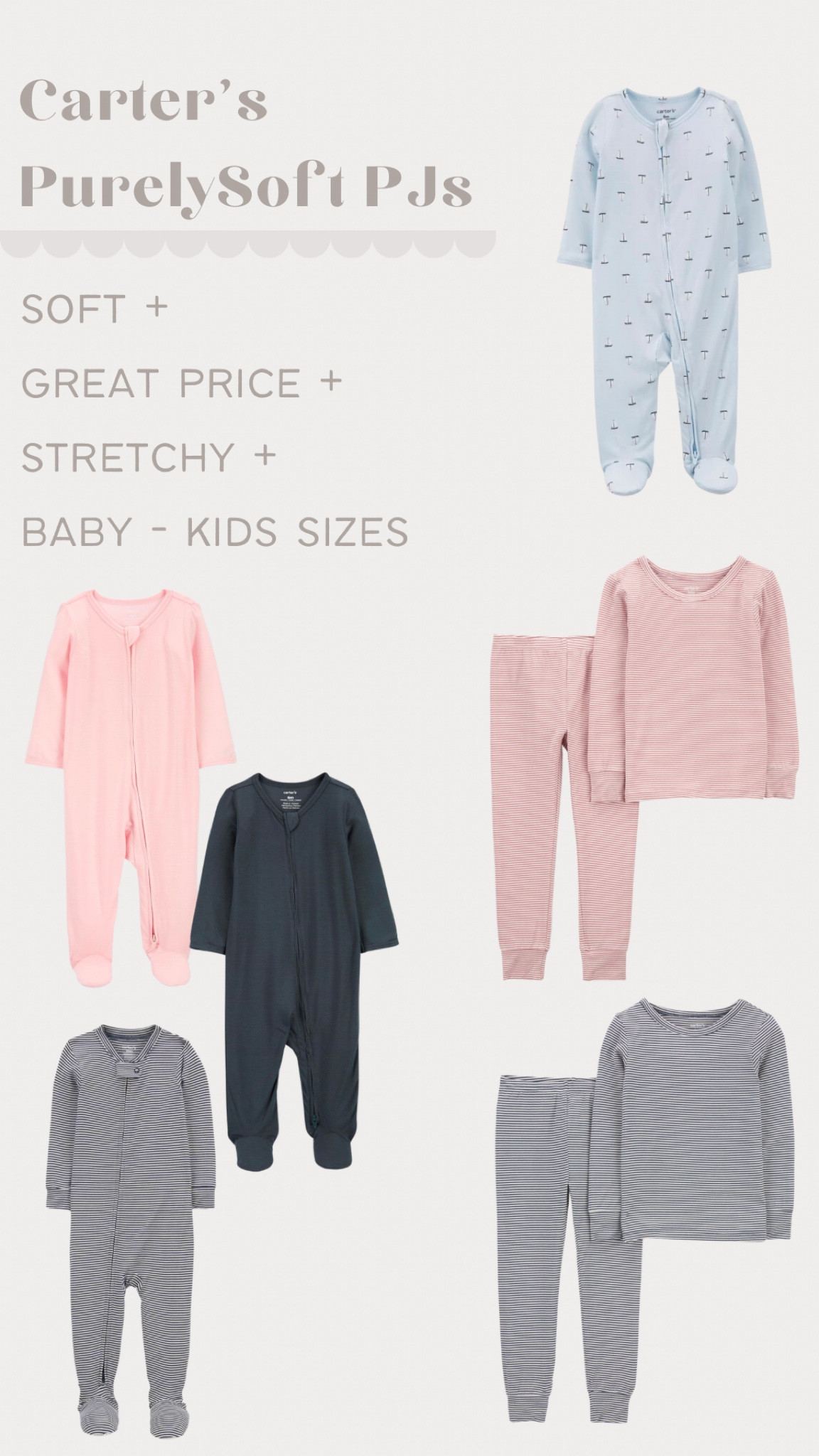 Stretchy, bamboo-like pajamas for babies and kids! 

#LTKbaby #LTKkids #LTKsalealert