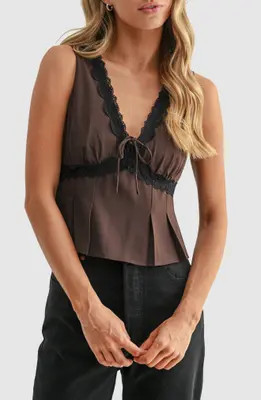 All in Favor Pleated V-Neck Blouse in Burgundy at Nordstrom, Size X-Small | Nordstrom